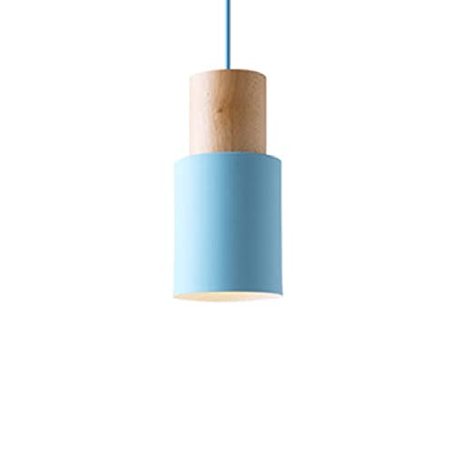 Sencillez Cylindrical Chandelier Macarrón Chandeliers Medio Madera Artesanía Colgante Luz Interior Decoración Colgante Luz Creativa MI-NI Pequeño Pequeño Pendiente Luz Fabricantes de Hierro Sombra Coc