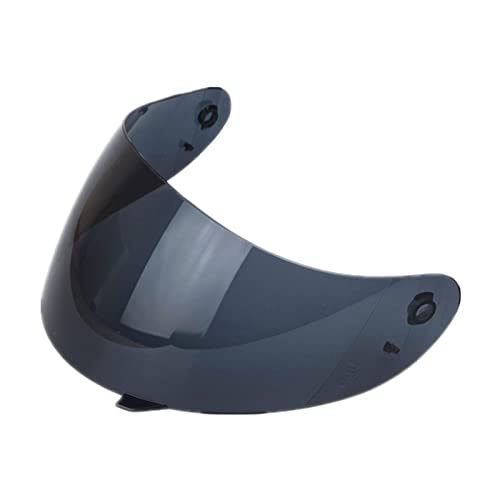 Lente de Visera para Casco de Motocicleta, Lente Compatible con Protector Facial Compatible con AGV K3 K4, Visera para Casco de Motocicleta de Cara Completa (Humo)