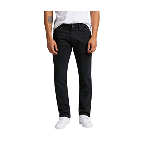 Lee Hombre Straight Fit Xm Jeans, Negro (Black), 38W / 34L