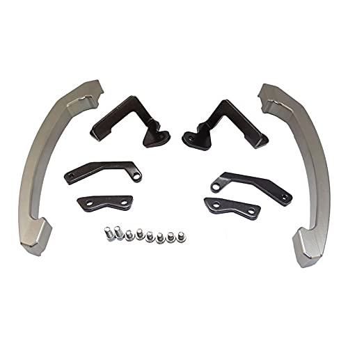 MNWYMCMF Asideros Traseros de Moto Asiento Trasero Asidero para Pasajero Asa de riel,para Yamaha MT07 MT-07 FZ-07 FZ07 2014 2015 2016 2017 Gris