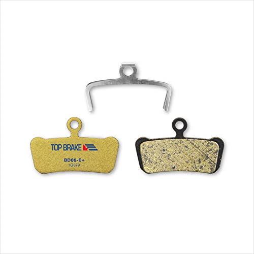 TOP BRAKE pastillas de freno de disco bicicleta para AVID Elixar 7 Trail/Elixir 9 Trail/XO Trail SRAM G2,Guide R/RS/RSC Ultimate (Premium E+ - Dorado)