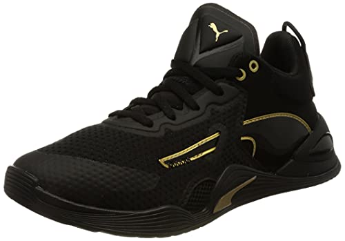 PUMA Fuse Moto Wn's, Zapatillas de Gimnasio Mujer, Multicolor Black Team Gold, 38.5 EU