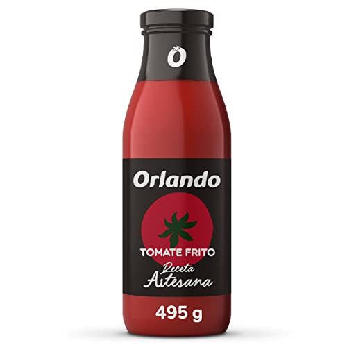 1 caja de 8 unidades de ORLANDO Tomate Frito Receta Artesana Cristal 495g sin gluten