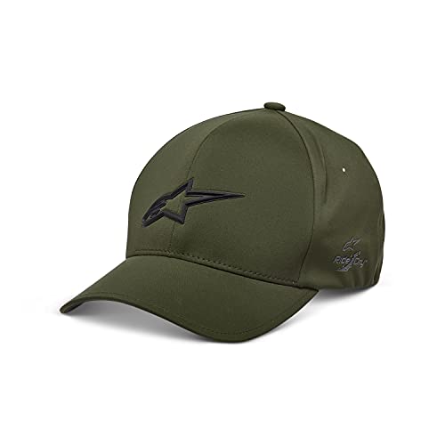 Alpinestars, Ageless Delta Ride Dry, Gorra De Beisbol, Verde Militar, LXL, Hombre