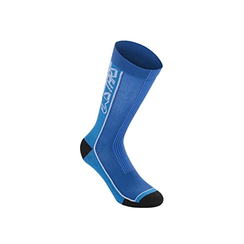 Alpinestars Summer Socks 22 Ropa, Unisex, Negro/Aqua, S