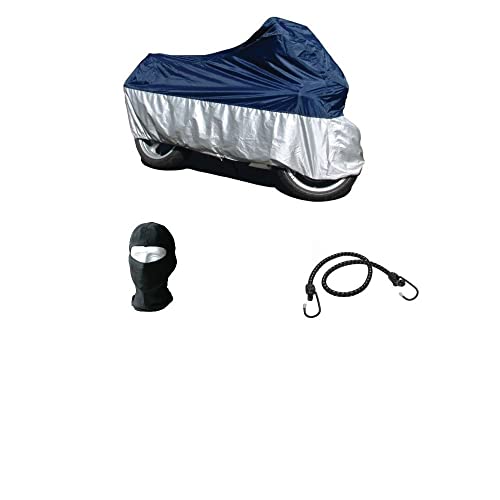 DAELIM DAYSTAR 125 Funda cubre moto cubre escúter impermeable antideslizante de nailon universal para scooter moto XL 246 x 105 x 127 cm parabrisas + baúl