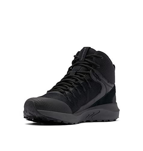 Columbia Trailstorm Mid Waterproof Botas Montaña De Senderismo Y Trekking para Hombre, Negro (Black x Dark Grey), 43 EU