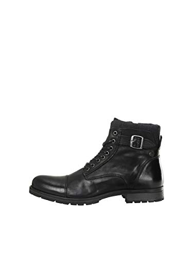 JACK & JONES JFWALBANY Leather STS, Chukka Boots Hombre, Gris(Anthracite Anthracite), 40 EU