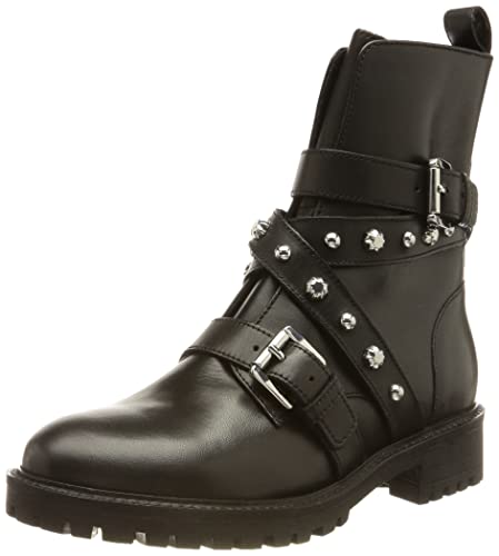 Geox D Hoara C, Botines para Mujer, Negro (Black), 37 EU