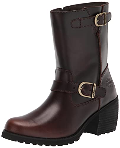 HARLEY-DAVIDSON FOOTWEAR Ingeniero Lalanne, Botas de Motociclista Mujer, Marrón, 41.5 EU