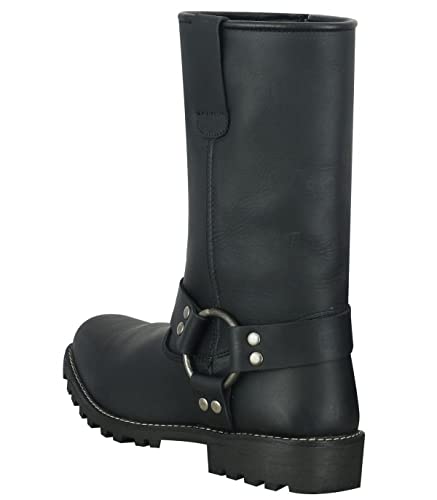 LOVO Botas para moto Custom (unisex) COLOR NEGRO (numeric_39)