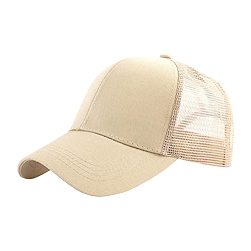 Cuwtheugwg Sombreros Niñas De 8 Años Cap Cotton Practical Strap Outside Women Pamelas De Boda (Khaki, One Size)