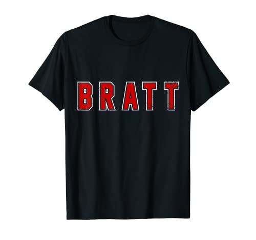 Distressed Bratt Proud Family Apellido Familia Apellido Camiseta