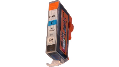 Start - Cartucho de tinta con chip compatible con Canon CLI-526 para impresoras Pixma IP 4820, 4850, IX 6520, 6550, MG 5120, 5150, 5170, 5220, 5250, 5270, 6120, 6150, 6170, 8120, 8150, 8170, MX 882, 885 y 886 (chip nuevo, no requiere adaptador ni cambio de chip), color cian