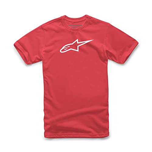 Alpinestars, Ageless Classic tee, Camisa Manga Corta, S, Hombre, Rojo (Red/White)