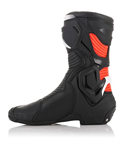 Alpinestars Motocicleta, Tech 7 Botas, Negro (Talla 44) Unisex Adulto, Blanco, Large EU
