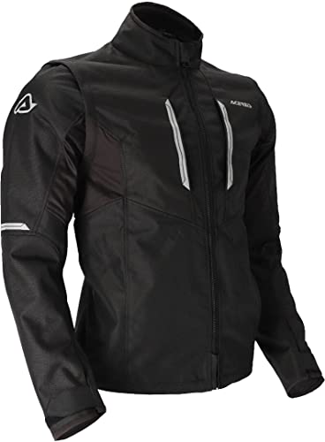 Acerbis Chaqueta de conductor X-Duro, color negro, talla S