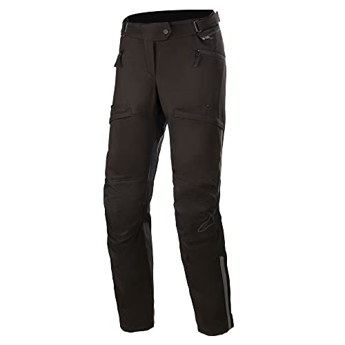 Alpinestars Stella AST-1 V2 Impermeable Motocicleta Damas Pantalones Textiles (Black/Black,S)