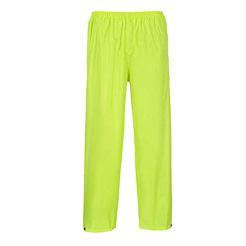 Portwest Pantalones Para Lluvia Classic, Tamaño: 5XL, Color: Amarillo, S441YER5XL