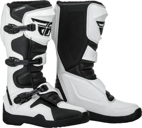 Fly Racing Bota Maverik, x Hombre, Blanco Negro, 44 EU
