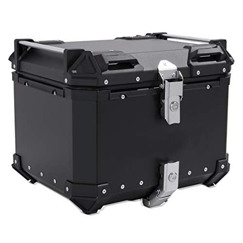 Baul Aluminio Moto Bagtecs XB55 Top Case Negro 55 litros