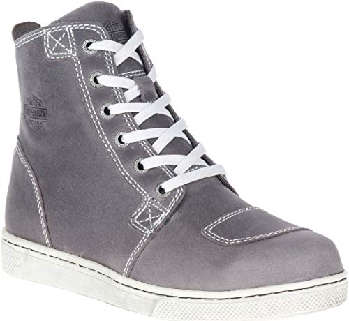 HARLEY-DAVIDSON FOOTWEAR Kearns - Botas de motorista para mujer (talla 9,5), color gris