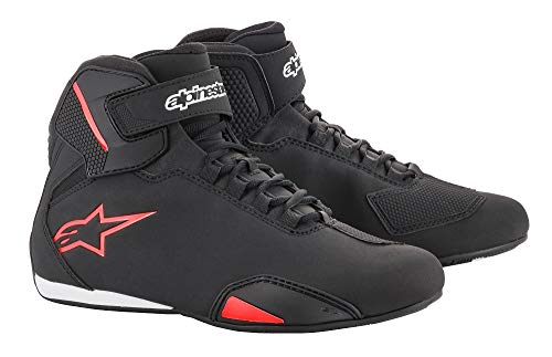Alpinestars NC, Zapatillas de Moto Mujer, Negro Y Rojo, 40 EU