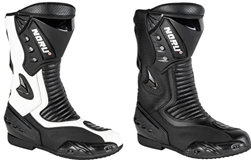 PRO FUTURE Botas moto Racing piel anti torsión SLIDERS ASPIDEX, Negro , 43 EU
