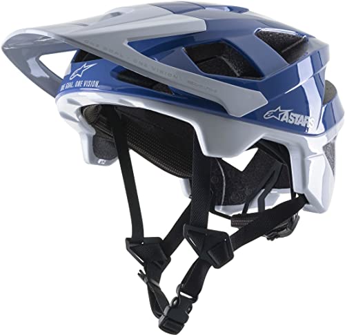 Alpinestars Vector Pro A1 Casco de Bicicleta (Gray/Blue,M (55-59))