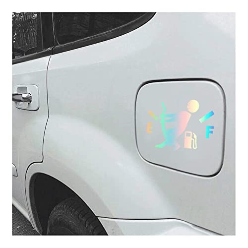 Etiqueta engomada del coche del indicador de combustible del humor vacío Pegatinas para coches, camiones, motocicletas, Suv, Accesorios universales para automóviles (Color)