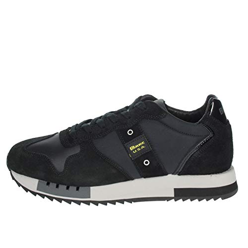 Scarpe Blauer Sneaker Running Mod. Queens in Suede/Tessuto BLU Nero U21BU03