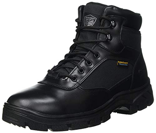 Skechers Wascana Benen, Zapatos de Trabajo Hombre, Black, 45 EU
