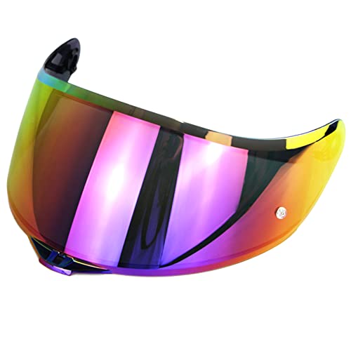 Lechnical Reemplazo de Visera de Casco para AGV K1 K3SV K5, Casco de Cara Completa, Lente de Casco de protección contra el Viento para Motocicleta