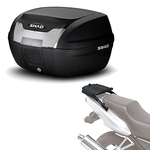 Sh40he19 - Kit fijacion y Maleta baul Trasero sh40 Compatible con KTM Duke 390 2011-2016 KTM Duke 200 2011-2016 KTM Duke 125 2011-2016