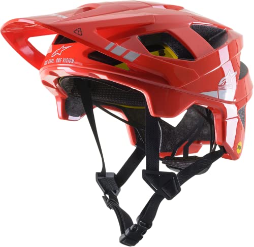 Alpinestars Vector Tech - Casco A2, color rojo y gris claro, talla M