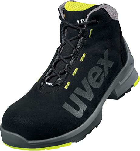 Uvex 85458 Zapatos de trabajo para hombre - Zapatos de seguridad para hombre - Negro - Talla 44