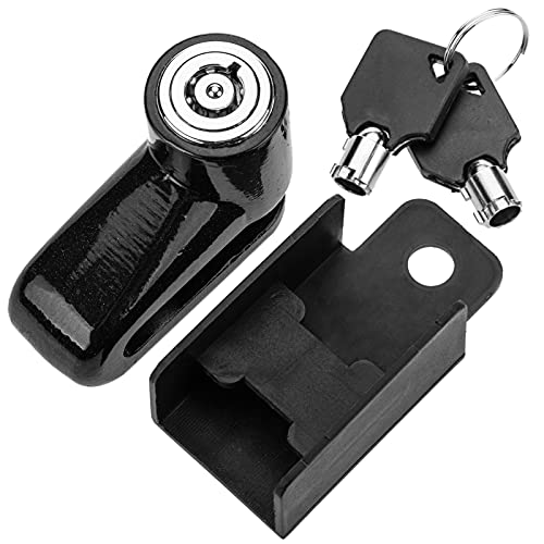 PrimeMatik - Candado antirrobo con Llave de Freno de Disco para Bicicleta y Moto 44x57x24mm