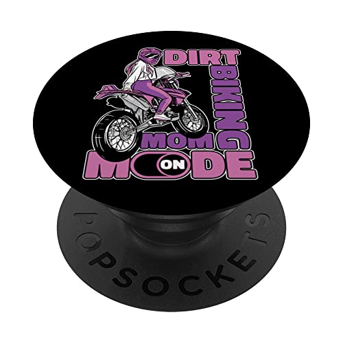 Dirt Bike Madre - Motociclista Biker Supermoto Motocross PopSockets PopGrip Intercambiable