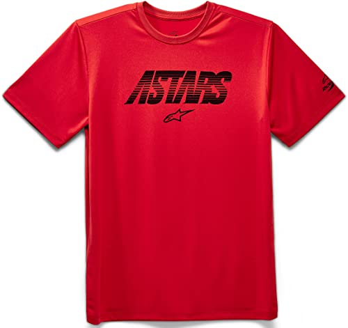 Alpinestars Men's Tech Angle Performance Short Sleeve T Shirt, rojo, XL