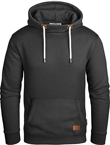 Grin&Bear GEC494 Sudadera con Capucha para Hombre Negro L