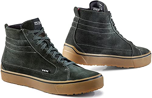 TCX Street 3 - Zapatos impermeables para moto, color verde oscuro, talla 45