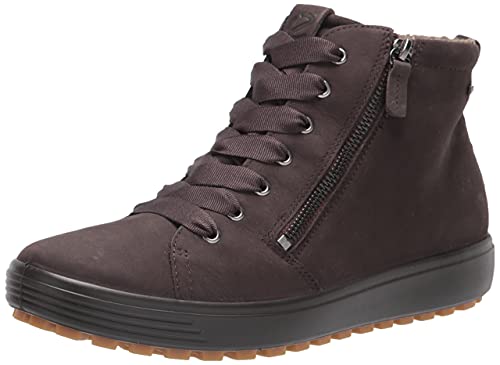 ECCO Tenis Altos Suaves 7 TRED Gore-Tex para Mujer, Regaliz, 37/37.5 EU
