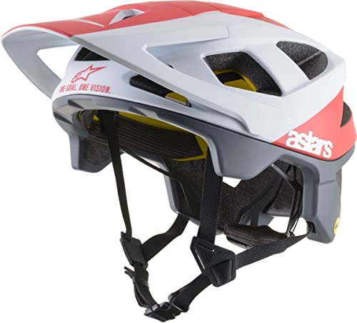 Alpinestars Vector Tech Polar MIPS Casco de Bicicleta (White/Red,S (51-55))