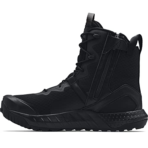 Under Armour UA Micro G Valsetz Zip, Zapatillas Trail Running, Hombre, Black/Black/Jet Gray, 45 EU