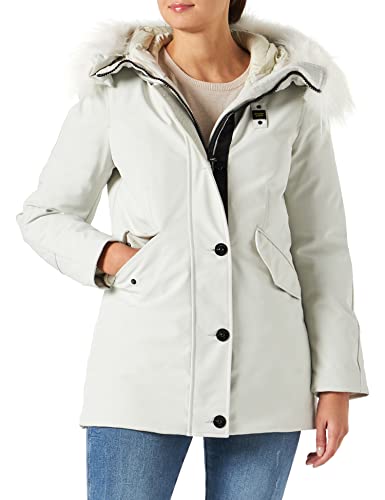 Blauer Blouson Acolchado Pluma Chaqueta, 112 Harina Tapioca, XS para Mujer