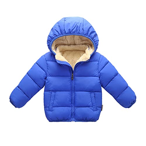 Niños Niño Niño Pequeño Bebé Niño Niño Sólido Invierno Abrigo Chaqueta Con Capucha Gruesa Caliente Ropa Abrigo Ropa Ropa Ropa Chaqueta Invierno Ni, Blau, 4-5 Años
