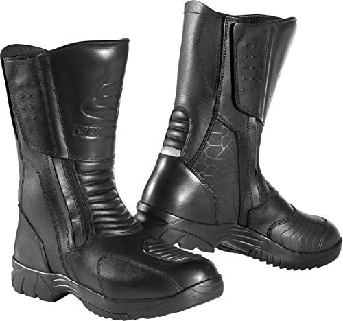 Bogotto Tour botas de moto impermeables (Black,44)