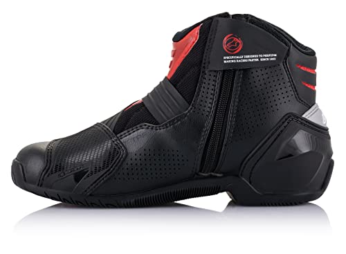 Alpinestars SMX-1 R V2, Botas Tech 7 Unisex Adulto, Negro Rojo, 41 EU