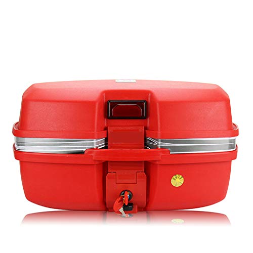 ADKINC Nueva Caja de Cola de Scooter de Motocicleta Mejorada Caja de Almacenamiento Superior de Bloqueo de cajuela Box Caja de Cola Impermeable de Gran Capacidad de 40L con Soporte