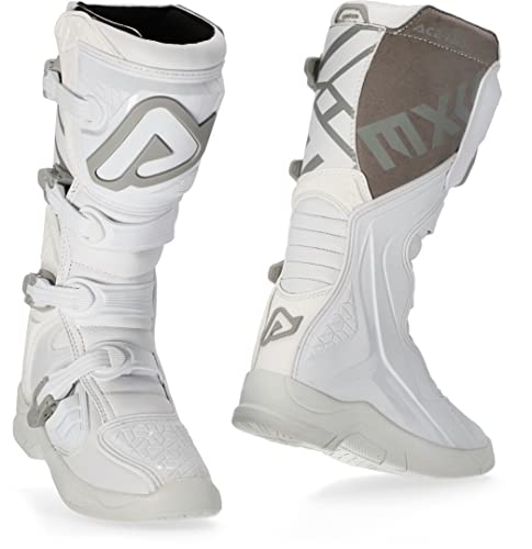 Acerbis Botas X-Team, Unisex Adulto, Color Blanco, 43 EU